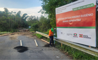 Após acidente fatal, ponte de madeira dará lugar a estrutura de concreto em Criciúma