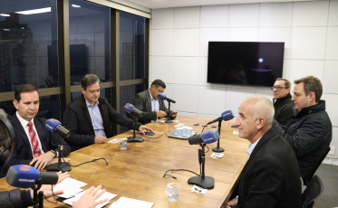 Veja o que falaram os pré-candidatos a prefeito de Criciúma em coletiva na Som Maior