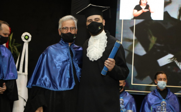 Colação marca formação do primeiro acadêmico com dupla titulação da Unesc