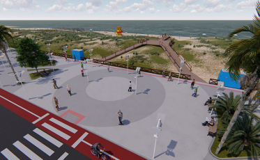 Segunda etapa do calçadão do Rincão terá mais de mil metros, confira o vídeo