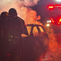 Condutor escapa de incêndio em carro durante viagem em Lauro Müller