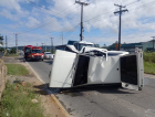 Jovem capota o veículo e fica ferido em Urussanga
