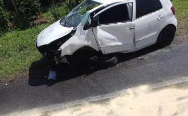 Extintor faz a diferença em mais um acidente em Urussanga