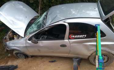 Condutor fica ferido após acidente de trânsito em Urussanga 
