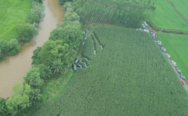 Bandidos abandonaram carros no interior de Nova Veneza