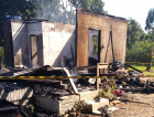 Casa é destruída pelo fogo em Forquilhinha