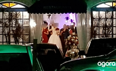 Mais de 100 pessoas em casamento no Morro dos Conventos