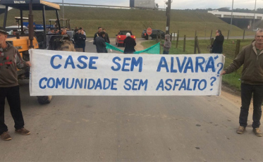 Comunidade volta a protestar por medidas compensatórias, após instalação do Case Sul