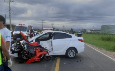 São João do Sul: Duas pessoas morrem em grave acidente na SC-290 