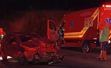 Acidente entre moto e carro deixa motociclista ferido em Urussanga