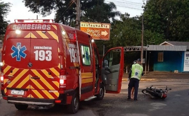 SC-108: motociclista fica ferida após colisão com carro em Urussanga