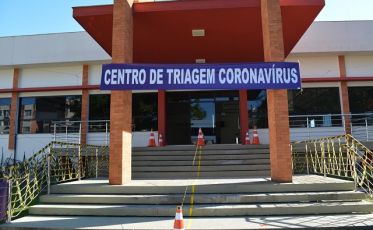 Centro de Triagem passa por sanitização em Morro da Fumaça