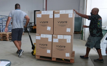 Coronavírus em SC: Estado recebe 100 ventiladores pulmonares do Ministério da Saúde