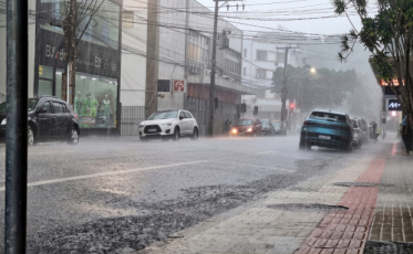 Chuva coloca Sul de SC em alerta para alagamentos e deslizamentos