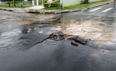 Ruas de Criciúma sofrem com a chuva intensa