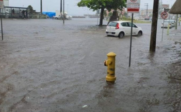 Laguna registrou 49 milímetros de chuva em uma hora