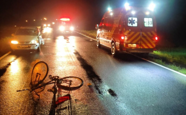 Ciclista morre atropelado por carro em Turvo