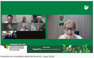 Cidades do Sul: Unesc recebe prefeito eleito de Forquilhinha