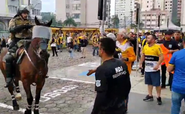 Dois homens são detidos em confusão entre Polícia Militar e torcedores do Criciúma