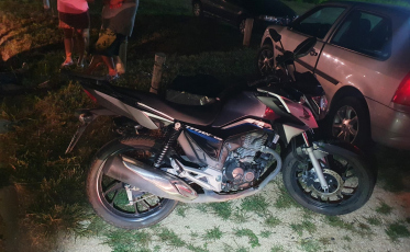 Motociclista fica ferido após colisão em Içara