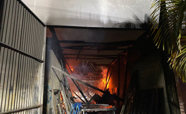 Em Cocal do Sul, bombeiros utilizam pela primeira vez a maior Auto Escada da América Latina