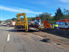 Dois acidentes em sequência na BR-101 deixam quatro feridos e travam o trânsito em Sombrio