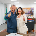 Jorginho Mello deixa comando de SC e Marilisa assume durante período eleitoral