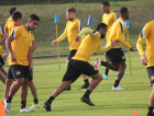 Equipe do Criciúma realiza último treino antes da partida contra o Nação