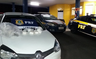 PRF apreende 9 kg de cocaína na BR-101 em Maracajá 
