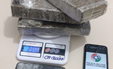 PM apreende quase 3 kg de maconha no bairro Verdinho