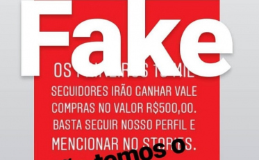 Fake news: supermercados não estão trocando seguidores no Instagram por vales-compras