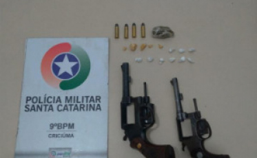 Adolescente é apreendido com drogas e duas armas de fogo
