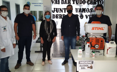 Rede Bistek doa equipamento de desinfecção para Nova Veneza