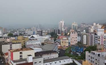 Quarta-feira com chuva fraca no Sul de SC
