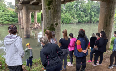 Saída de campo finaliza curso de desastres na Amesc