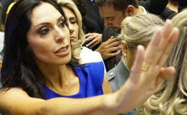 Geovania de Sá empolgada com a Mesa Diretora