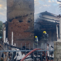 Fogo destrói residência em Araranguá