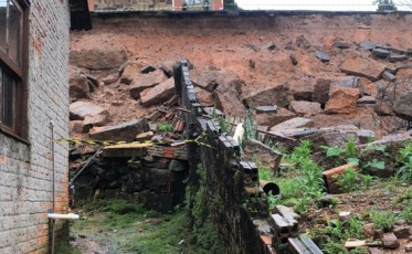Urussanga registra deslizamento de terra; local foi isolado pelos bombeiros