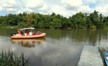Passeio de barco encerra Semana da Água do Comitê Araranguá