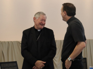 Café com a imprensa na Cúria Diocesana, nesta quinta-feira (26), celebrou os 74 anos de Dom Jacinto | Foto: Sophia Rabelo/4oito