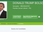 Candidato se registra como Donald Trump Bolsonaro em Brusque