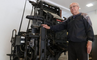 Linotipo doado pelo Governo fará parte do Memorial da Comunicação Catarinense