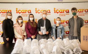 Secretaria de Saúde de Içara recebe doação de 70 máscaras
