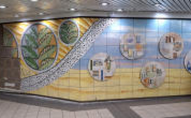 Com voluntários, Unesc restaurará obra de arte no Terminal Cental