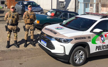 Policiais Militares salvam bebê engasgado com leite em Criciúma