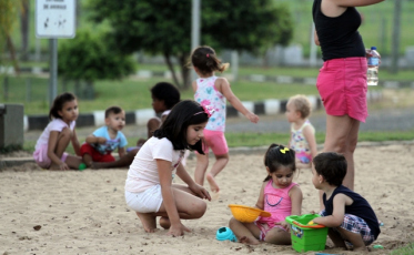 Na cidade, a diversão é no parque