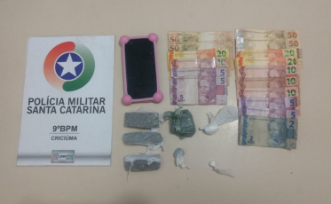 Traficante e mulher são presos em Criciúma