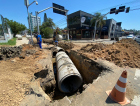 Avançam as obras de drenagem em área central da cidade