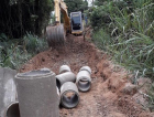 Construção de drenagem beneficia moradores de Linha Pagnan