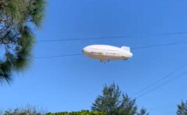 Dirigível é flagrado no Sul catarinense (VÍDEO)